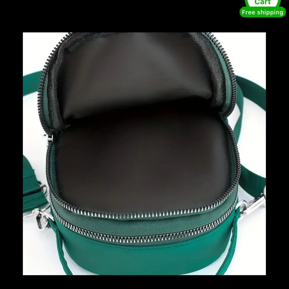 Light Green Crossbody Bag, has adjustable removable crossbody strap~New in pack. - Picture 6 of 7